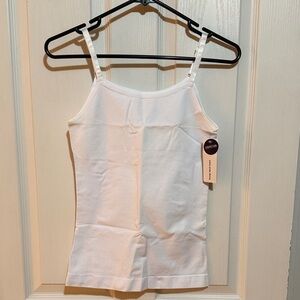 NWT Shapermint Classic White Scoop Neck Cami Size L